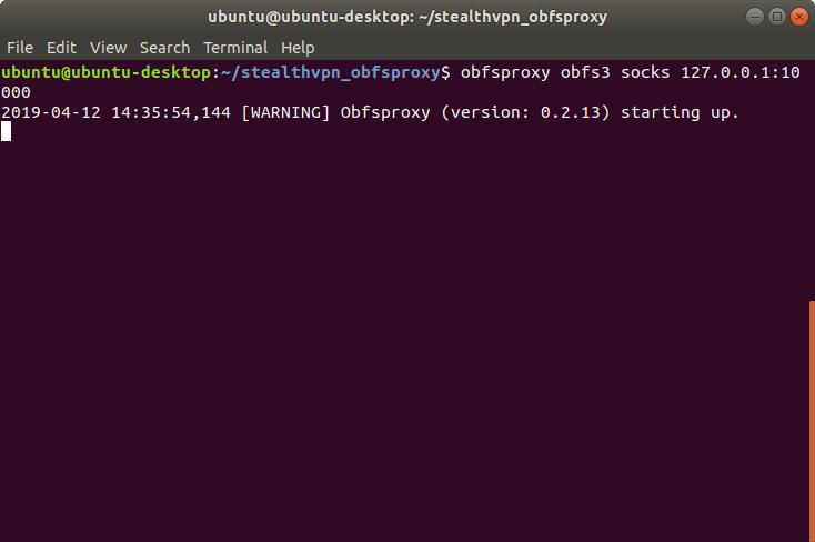 obfsproxy läuft | Stealth VPN unter Linux (OpenVPN & obfsproxy)