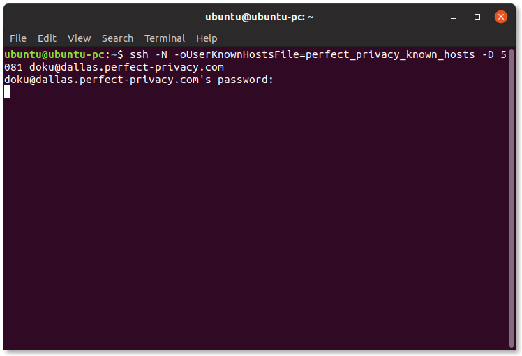 Using SSH in the terminal to provide a SOCKS proxy | Using SSH in the terminal (Linux)