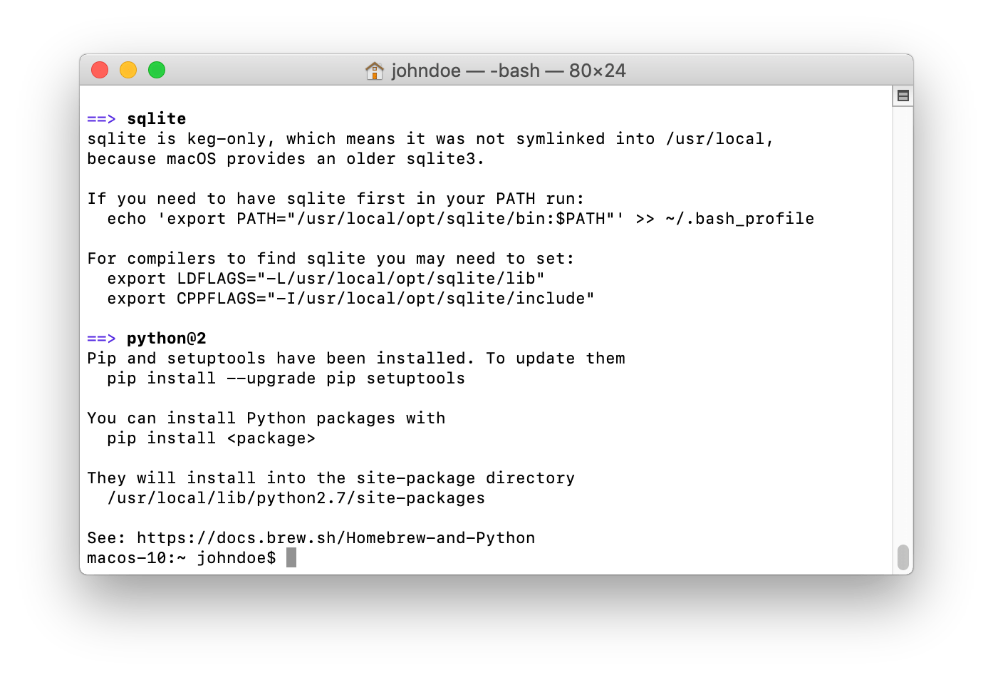 Stealth VPN unter macOS mit Tunnelblick (OpenVPN) & obfsproxy: Python2 mit Homebrew installieren | Stealth VPN unter macOS (Tunnelblick/OpenVPN & obfsproxy)