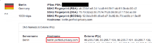 IPsec Informationen: VPN-Server auswählen | VPN auf DrayTek Vigor-Router einrichten