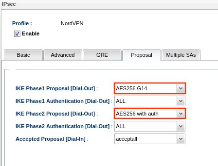 Edit VPN Profile Proposal Settings | How to set up IPsec (IKEv2) VPN on a DrayTek v2960/v3900 router