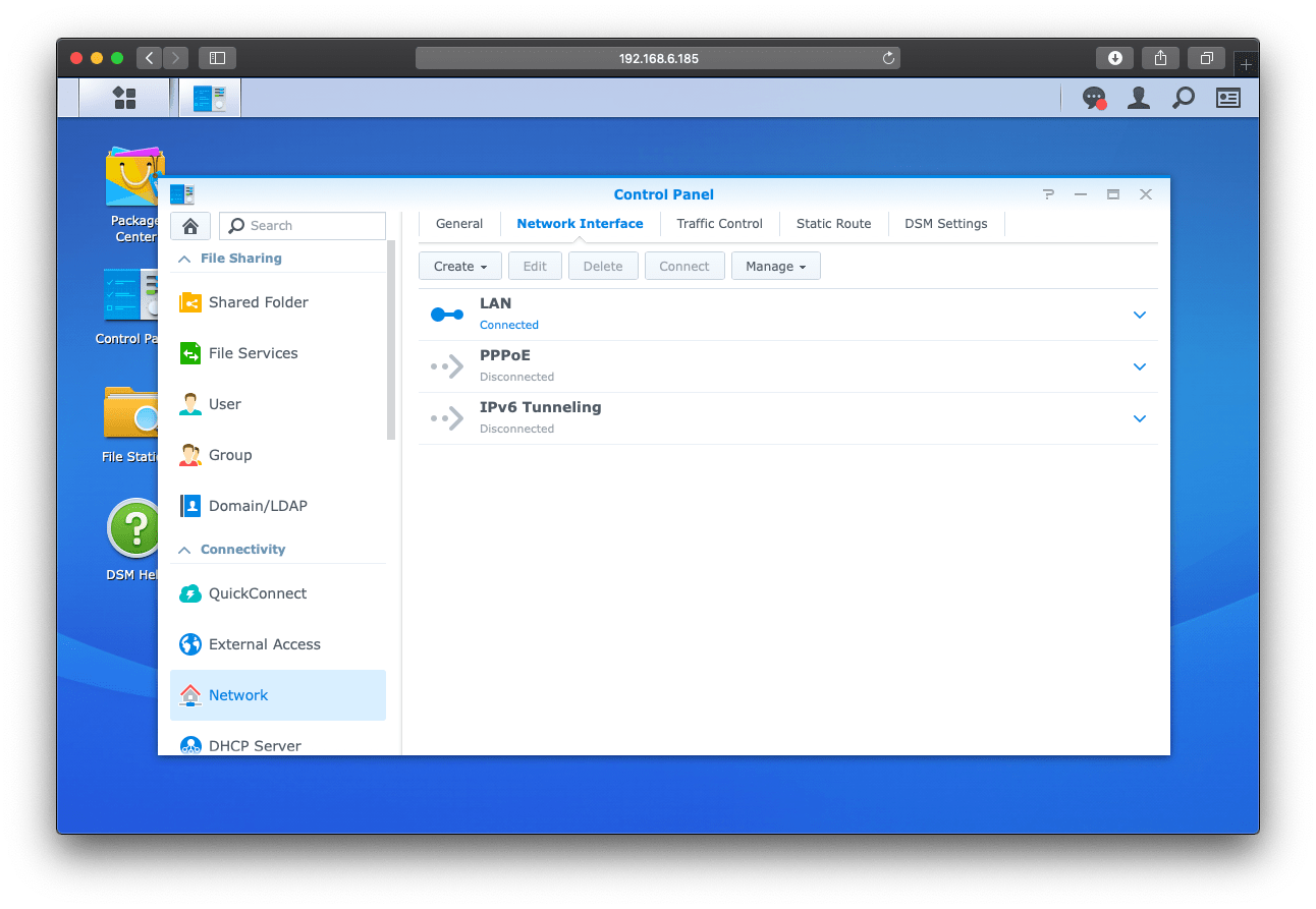 Control Panel / Network Interface | Setting up OpenVPN on Synology DiskStation