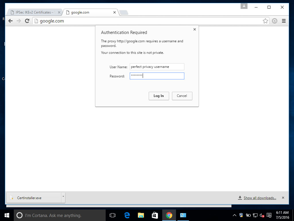 Screenshot 7: Set up http proxy with Windows 10 | HTTP proxy configuration on Windows 10