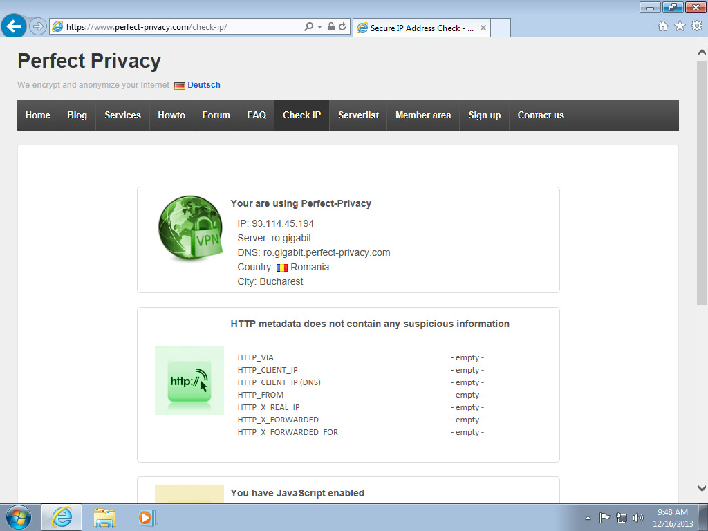 Screenshot Windows 7 VPN IPsec Connection is ready | Configuring IPsec/IKEv2 in Windows 7