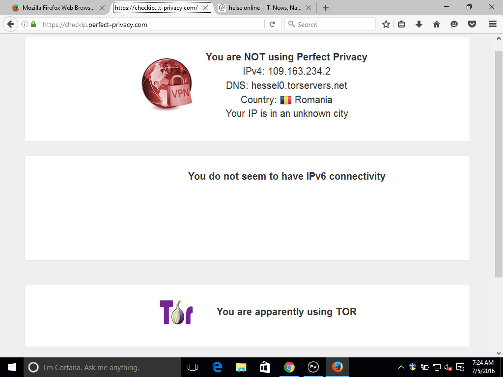 Screenshot 6: Tor over VPN | TOR over VPN with Firefox