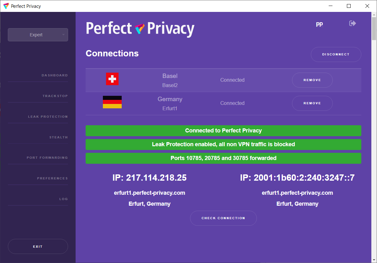 Perfect Privacy VPN 1.10 - Download for PC Free